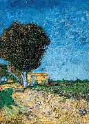 Vincent Van Gogh Avenue bij Arles Germany oil painting artist